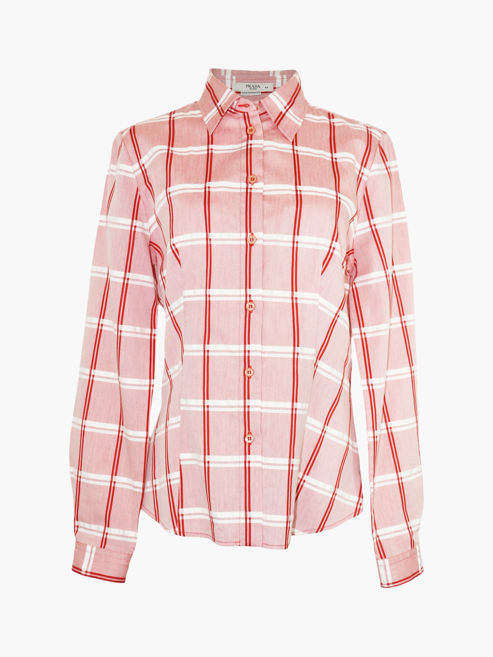 Plaid Button-Up Top