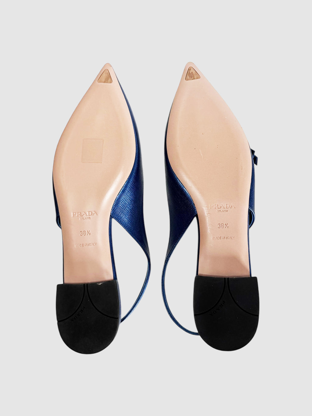 Saffiano Slingback Flats