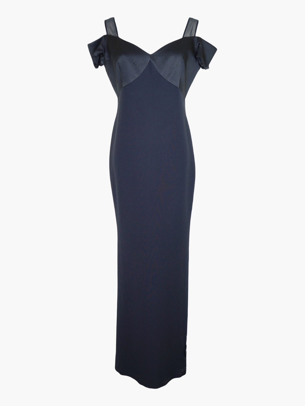 Cold Shoulder Satin Dress