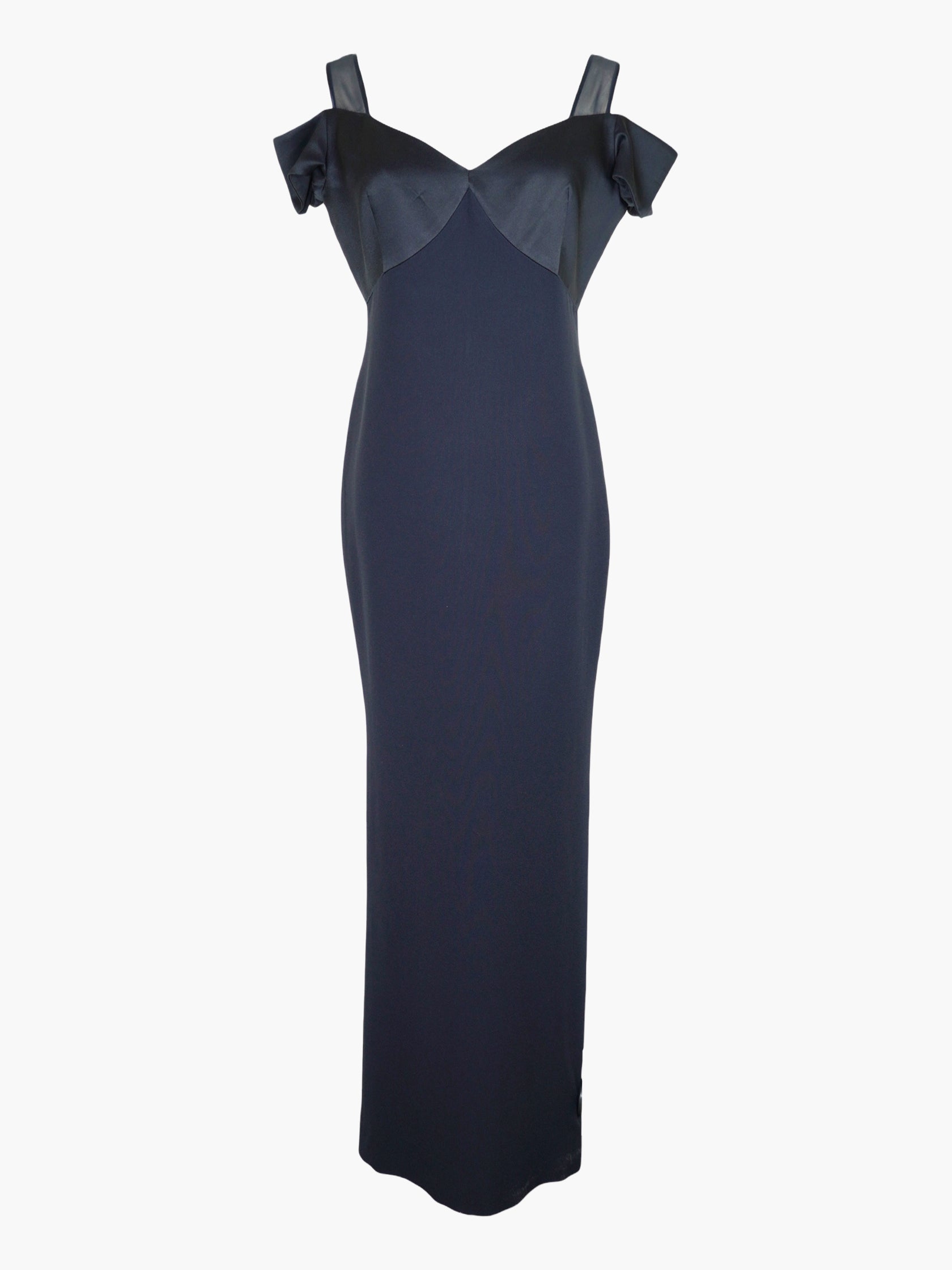 Cold Shoulder Satin Dress