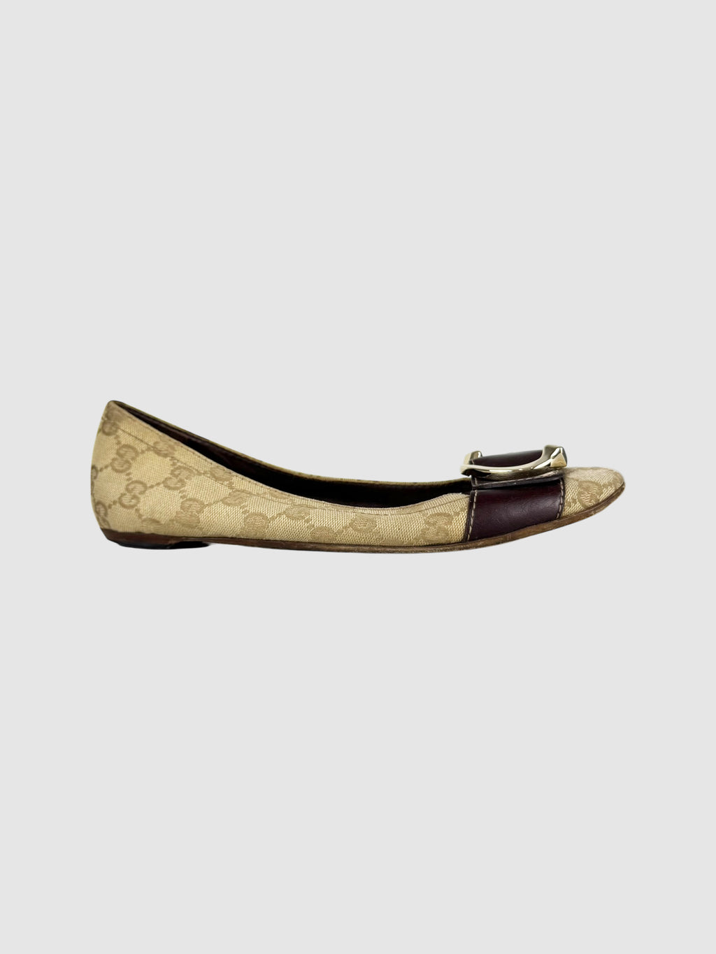 Buckle Monogram Flats