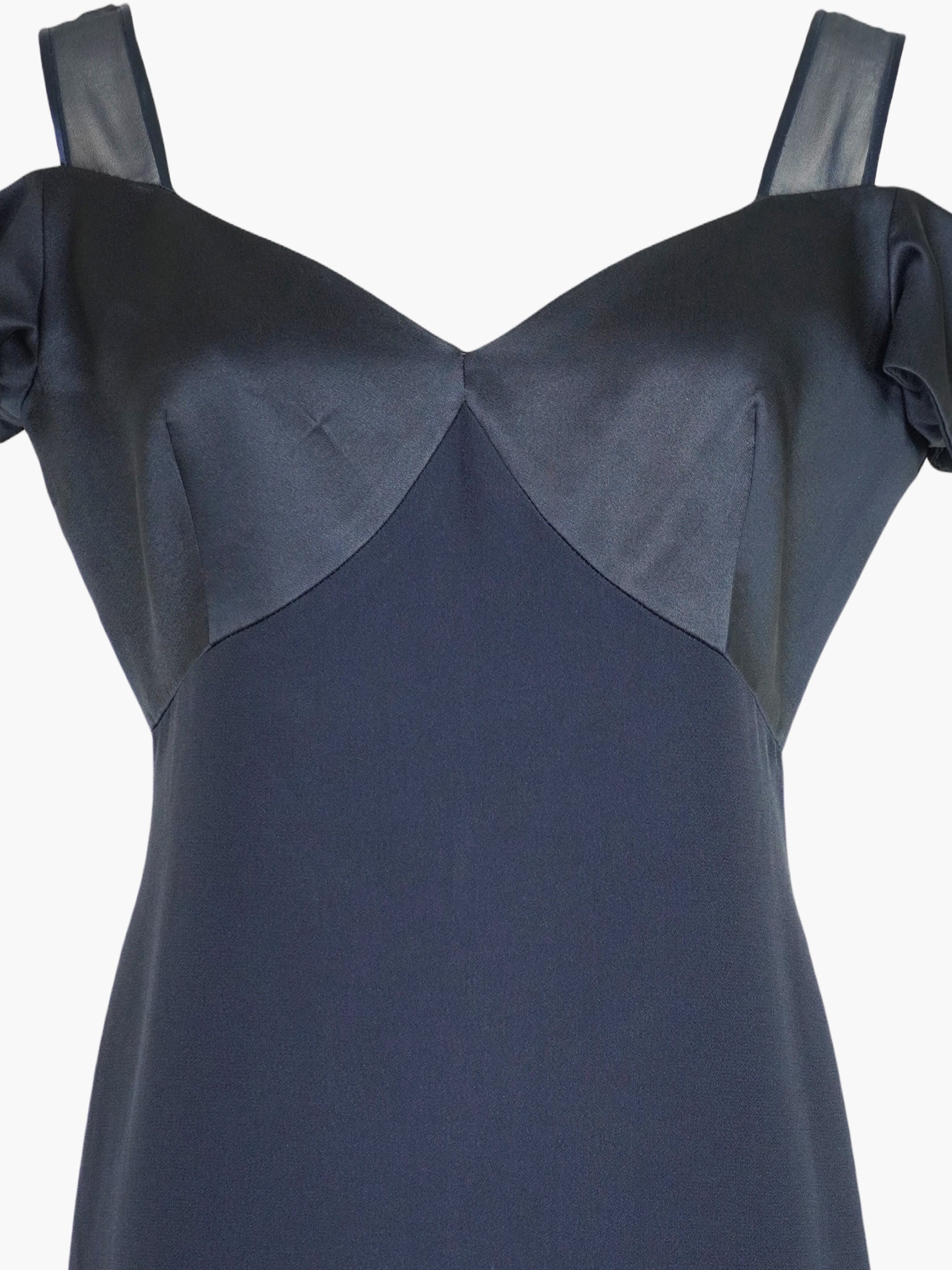 Cold Shoulder Satin Dress