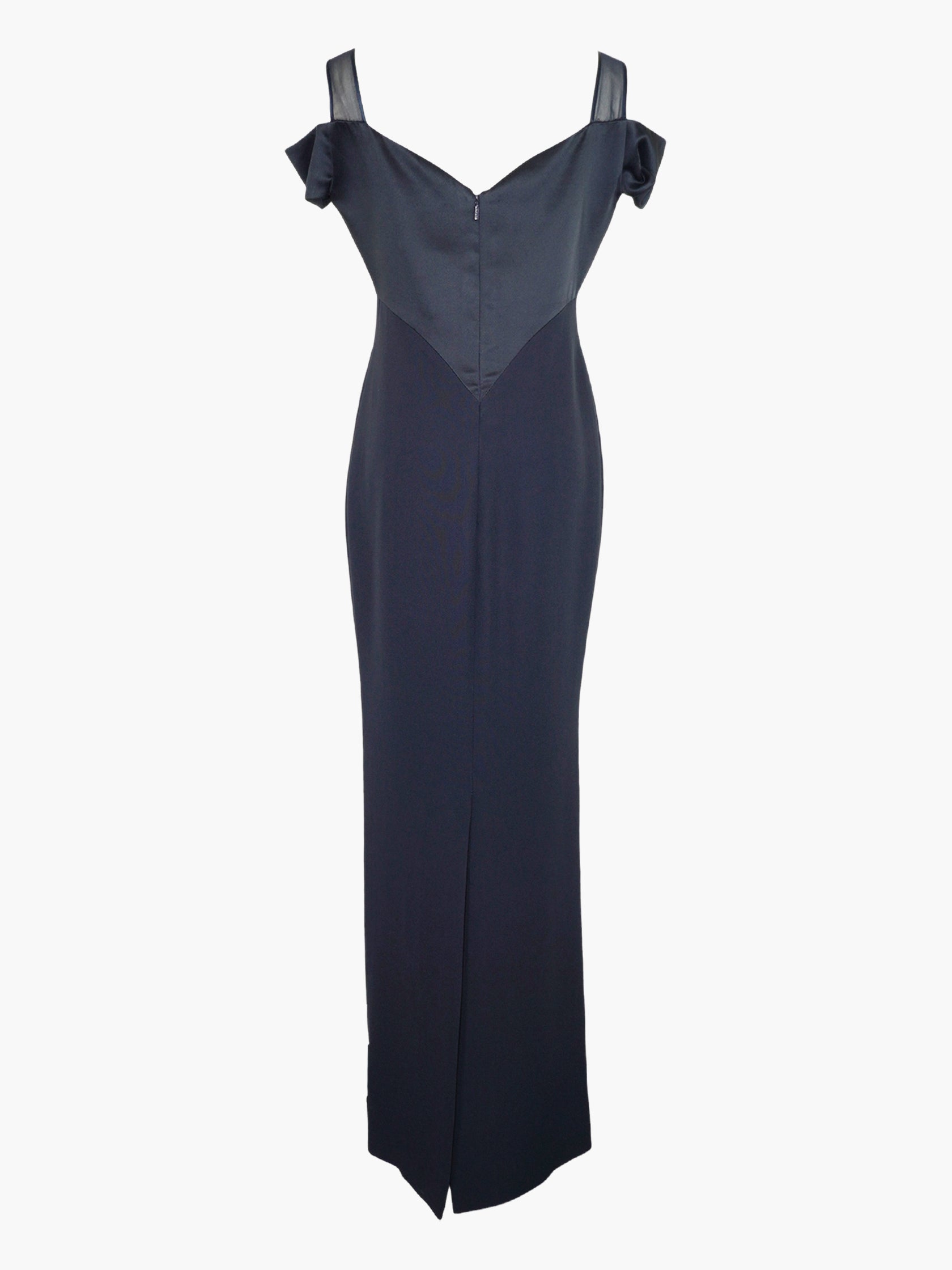 Cold Shoulder Satin Dress