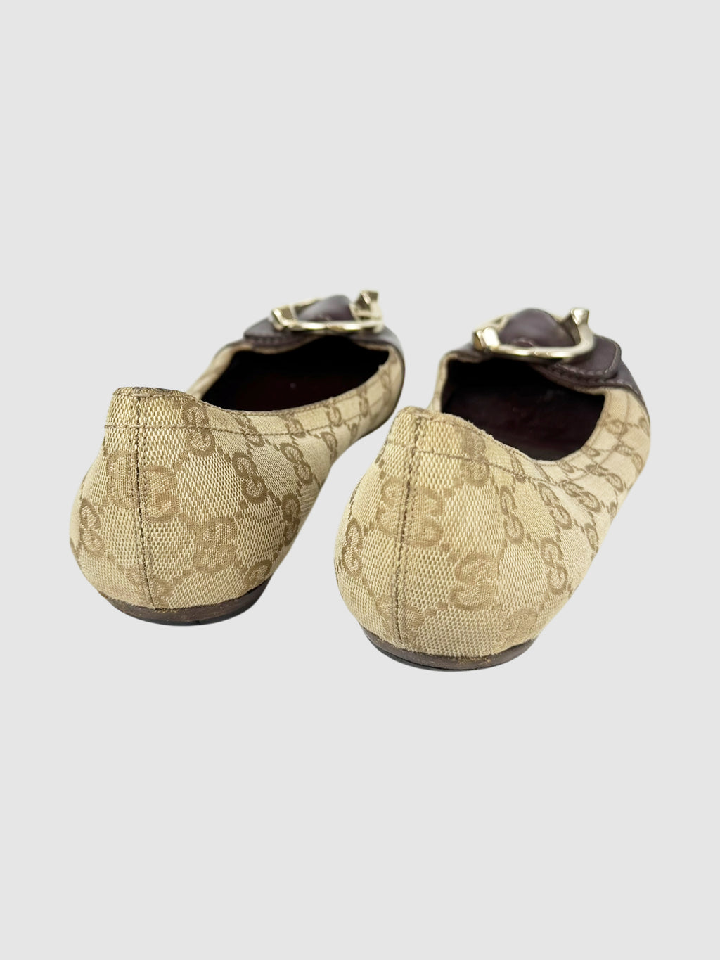 Buckle Monogram Flats