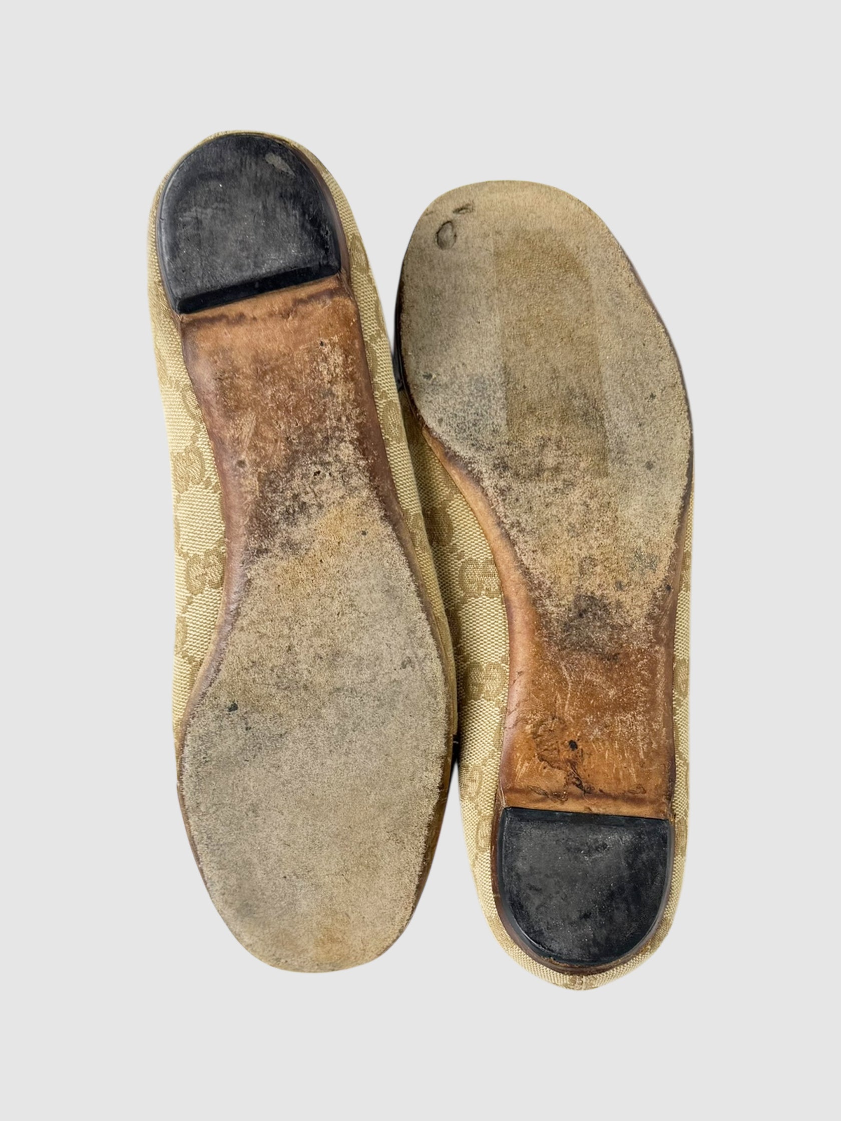 Buckle Monogram Flats