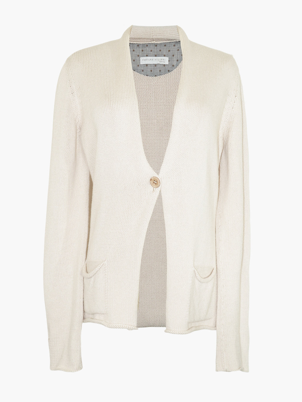 Knit Single-Button Cardigan