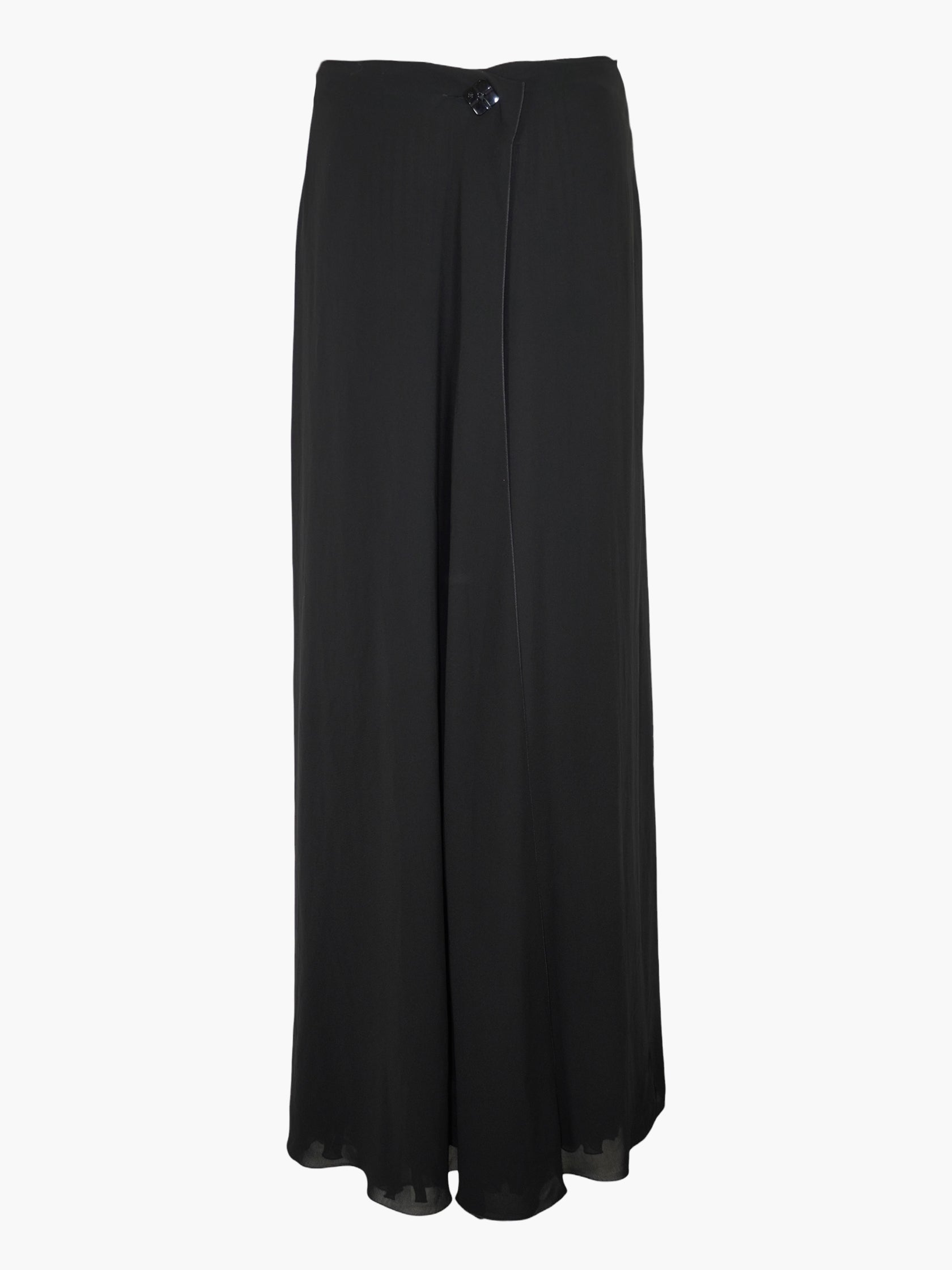 Button Detail Midi Skirt