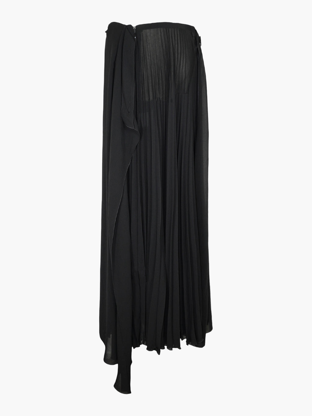 Button Detail Midi Skirt