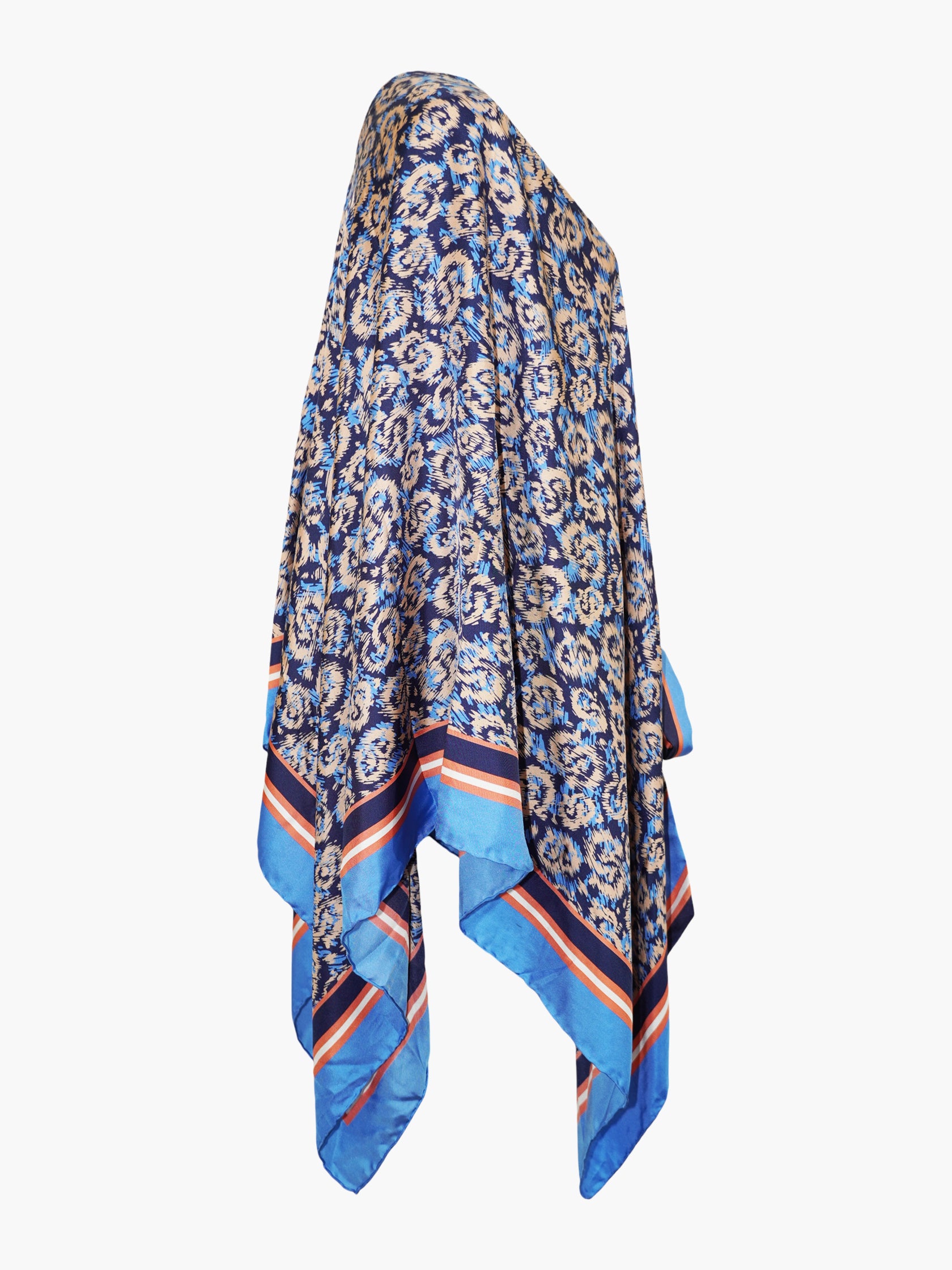 Silk Printed Poncho