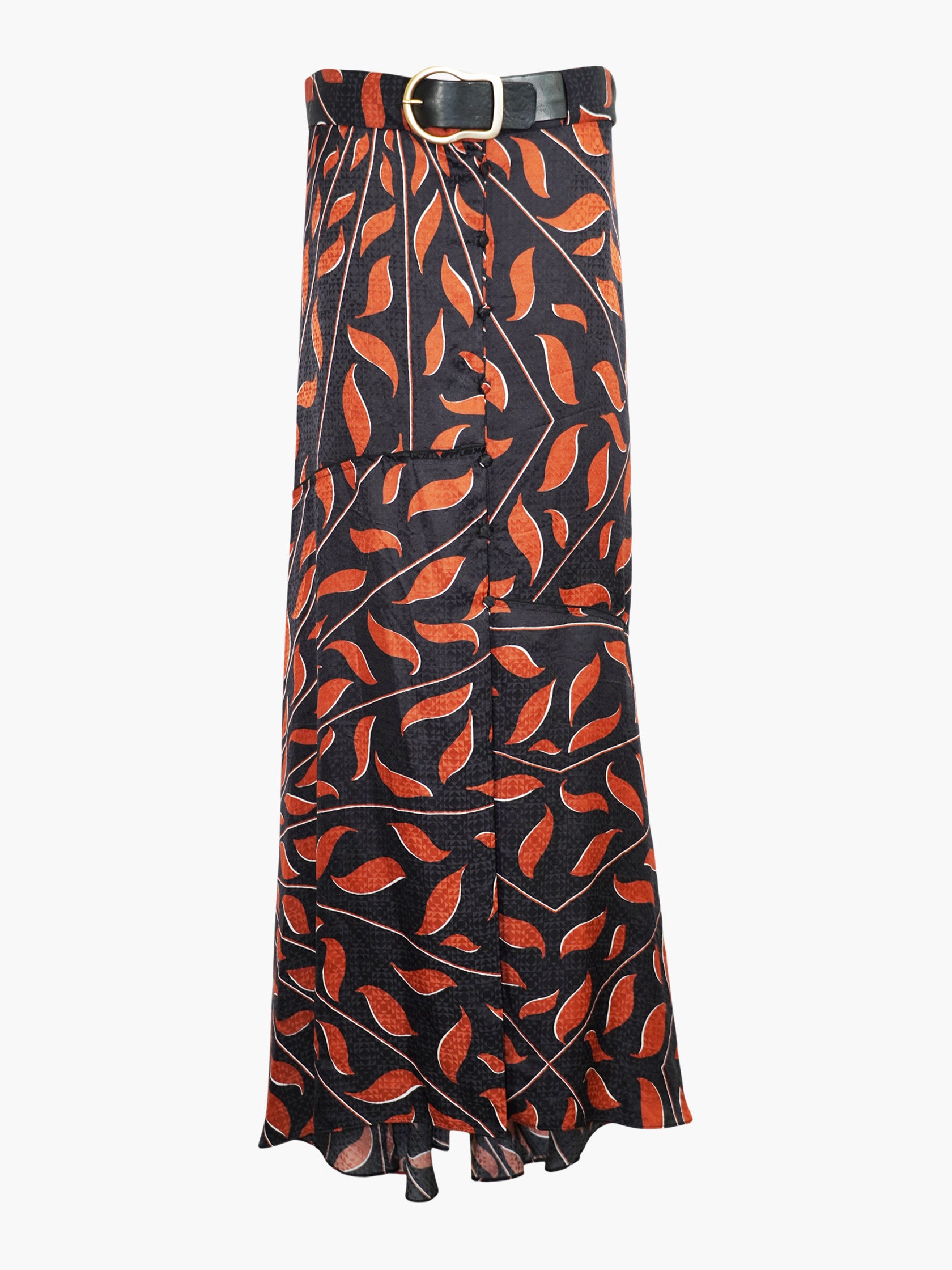 Leaf Print Skirt