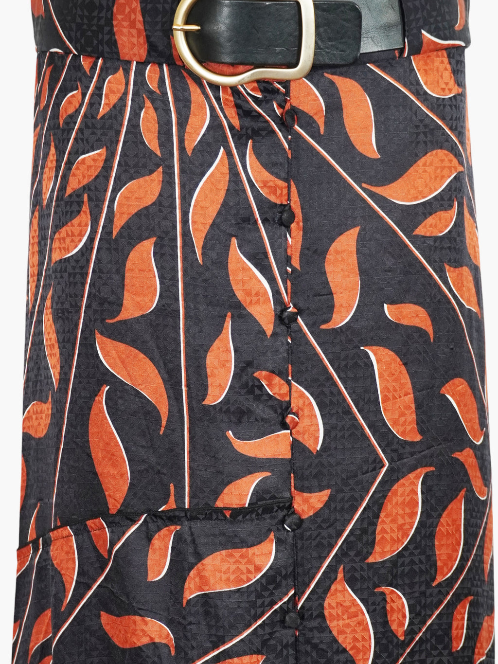 Leaf Print Skirt