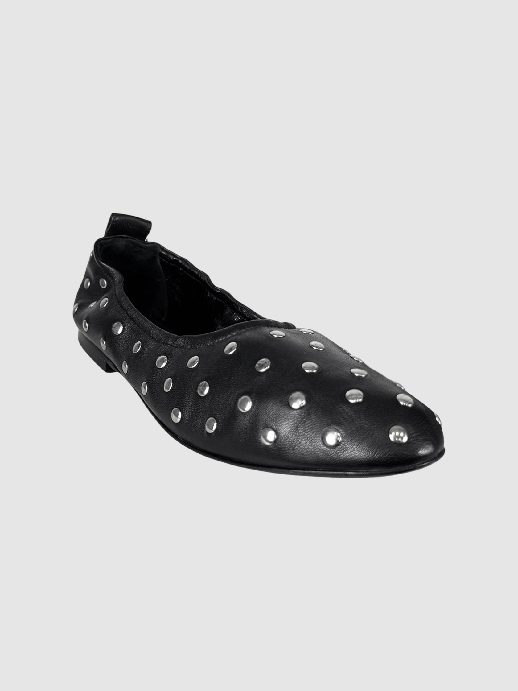 Studded Scrunchie Flats