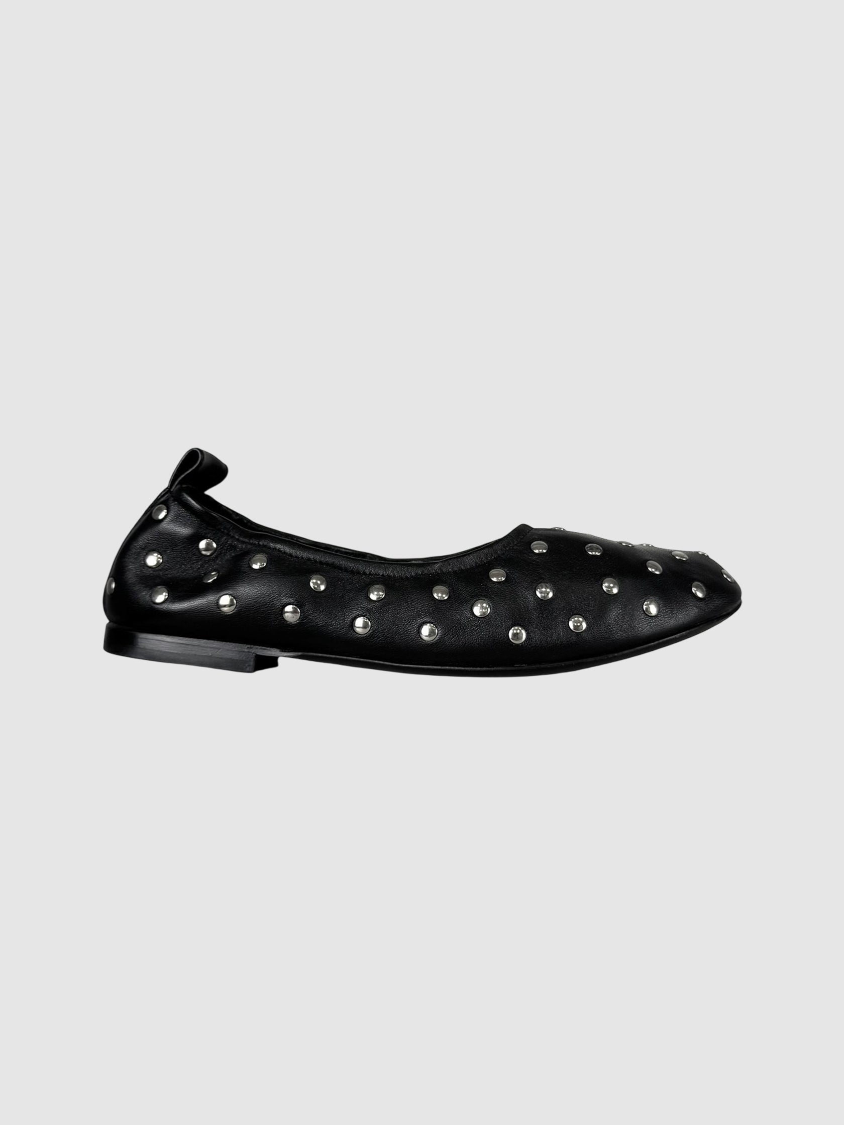 Studded Scrunchie Flats
