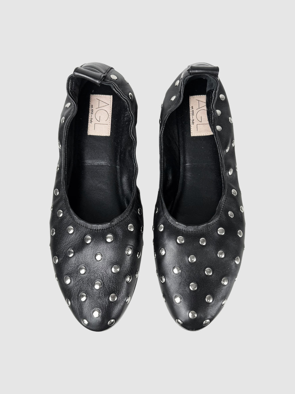 Studded Scrunchie Flats
