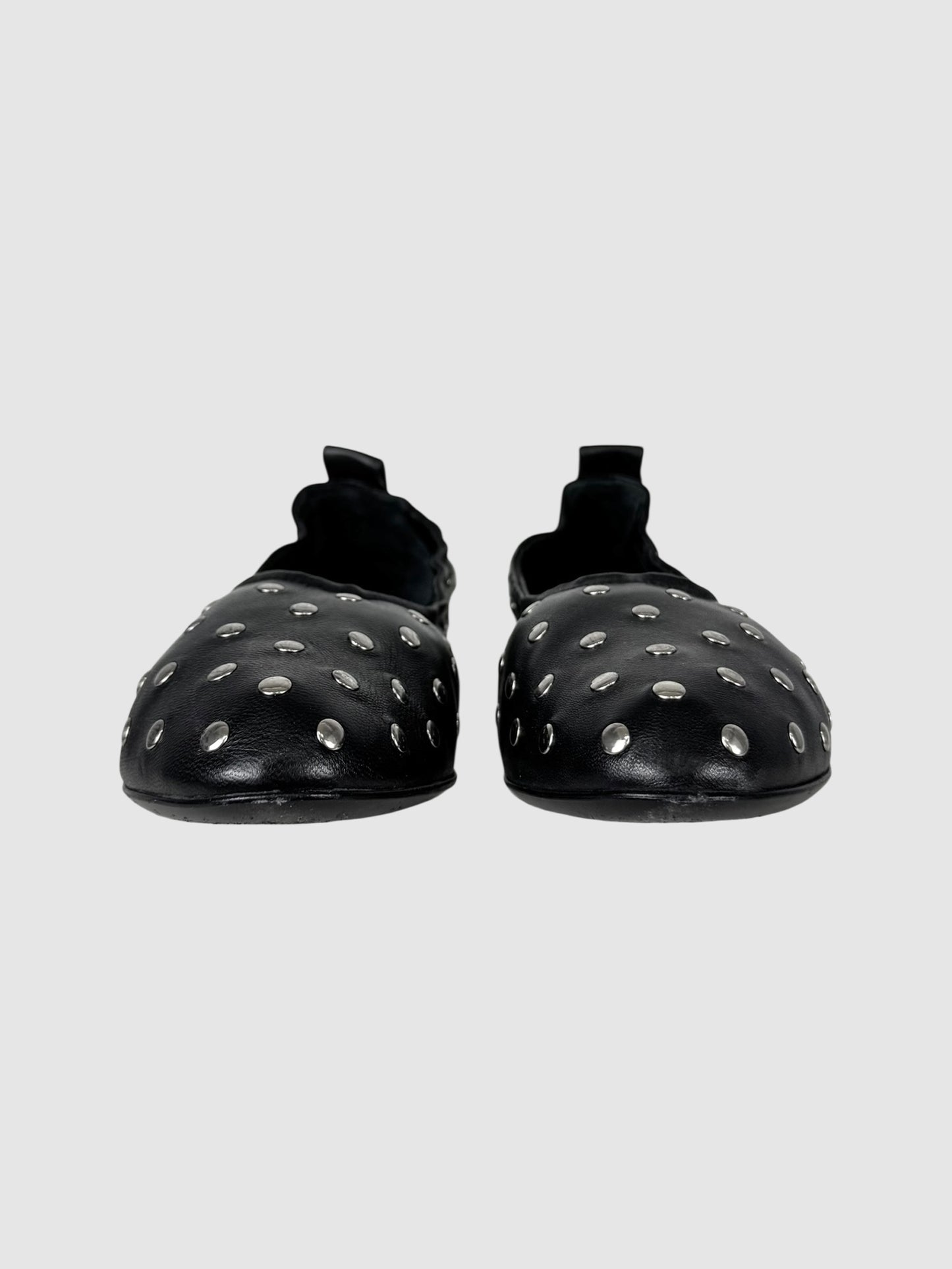 Studded Scrunchie Flats
