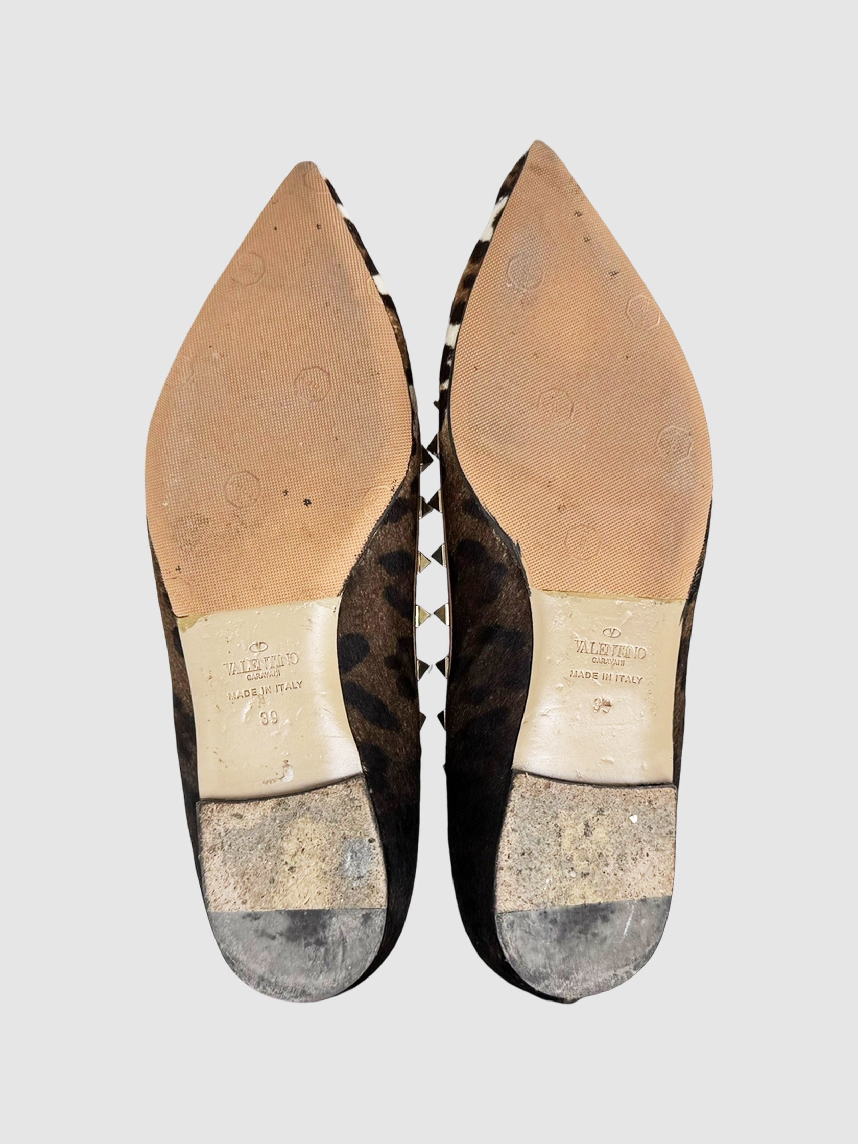 Leopard Ponyhair Flats