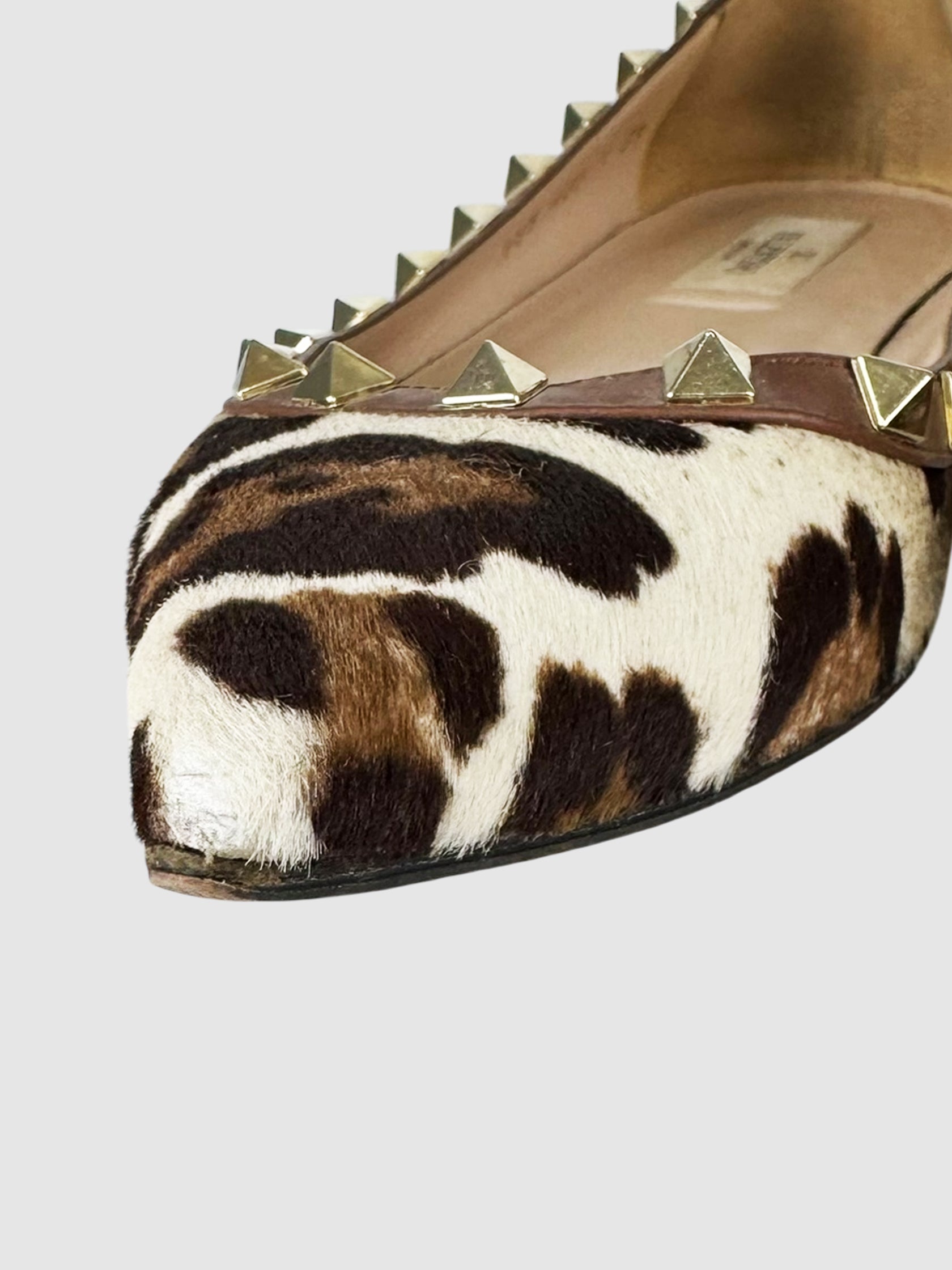 Leopard Ponyhair Flats