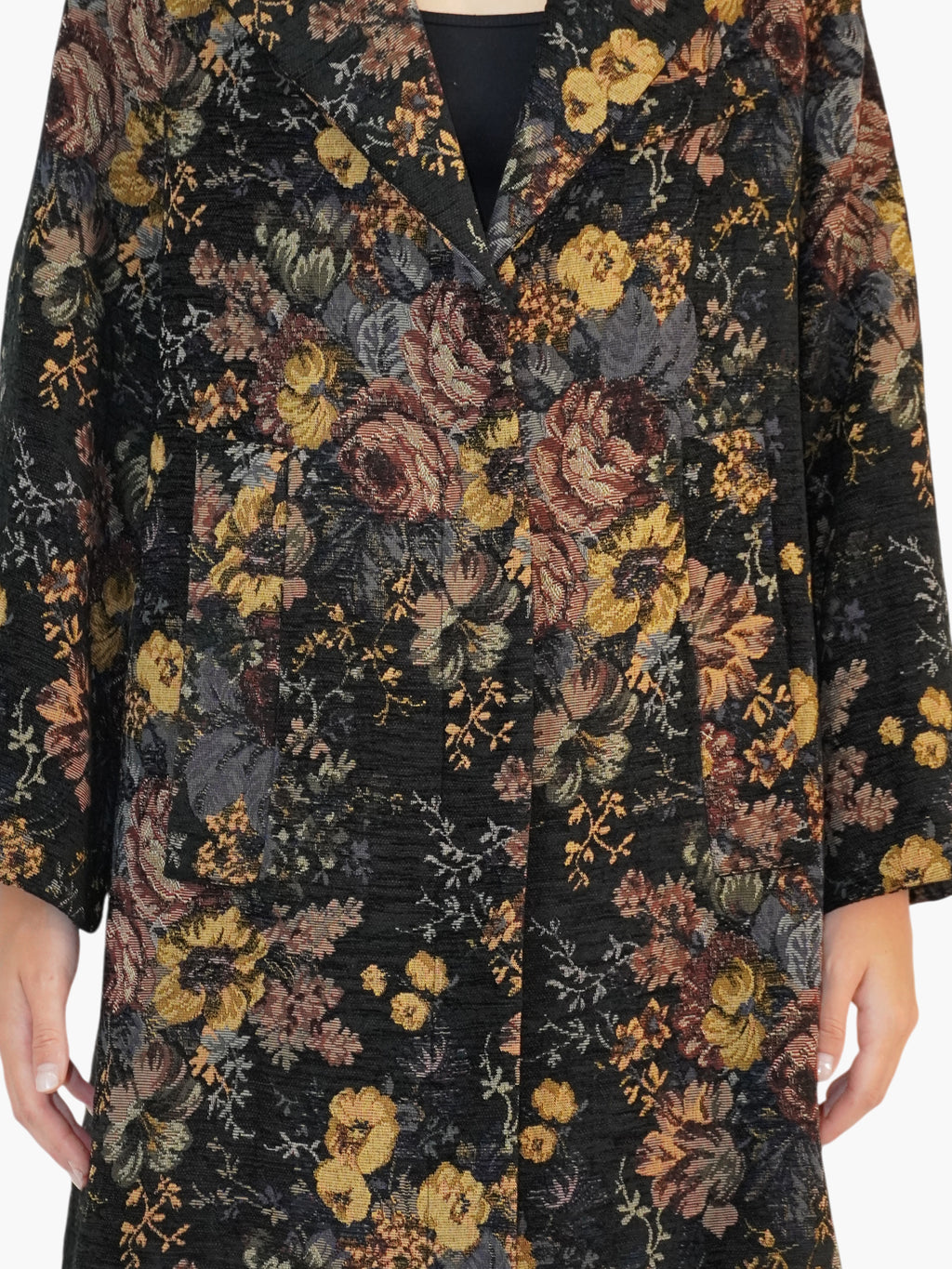 Jacquard Floral Coat