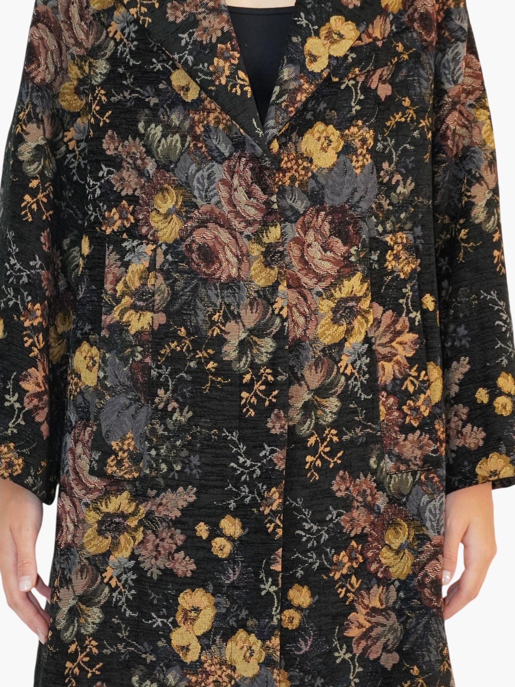 Jacquard Floral Coat
