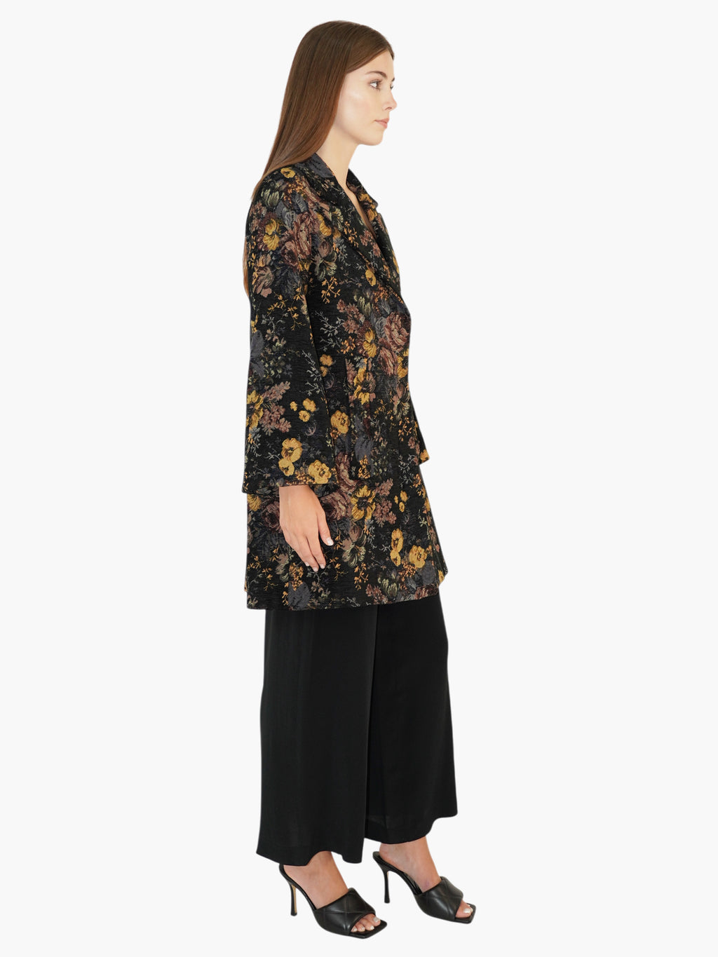 Jacquard Floral Coat