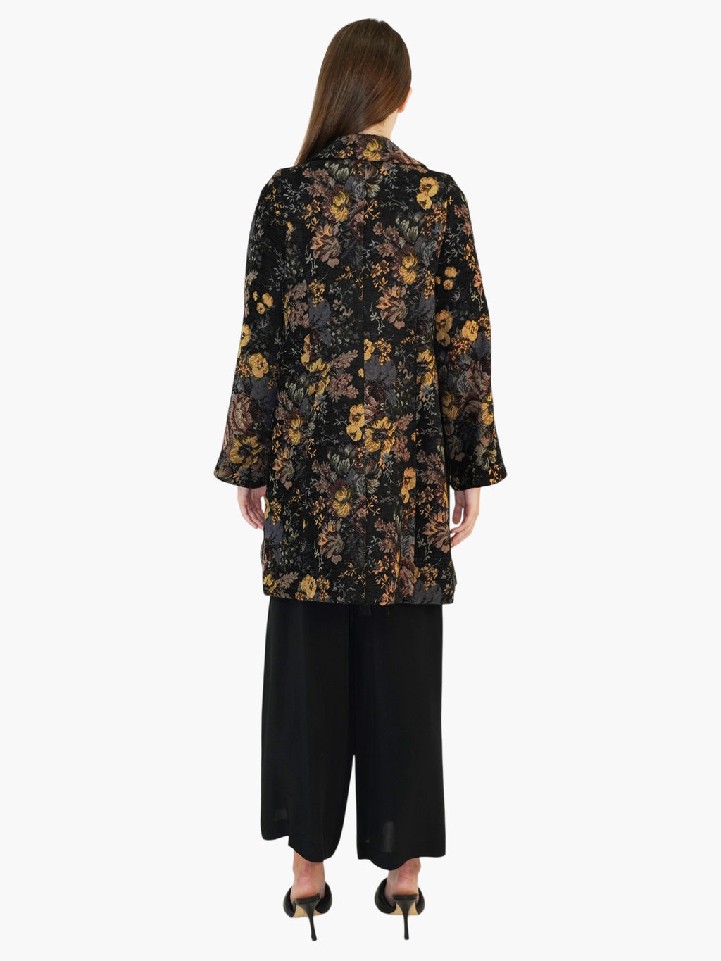 Jacquard Floral Coat