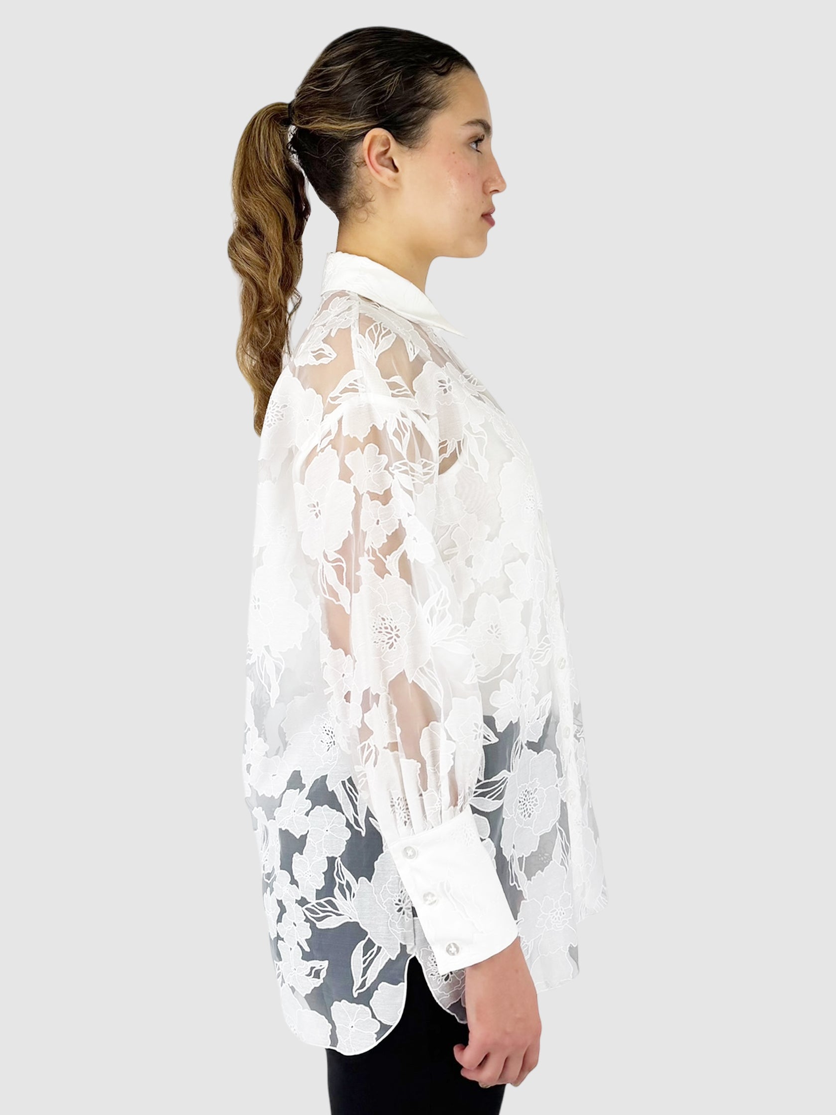 Embroidered Floral Top