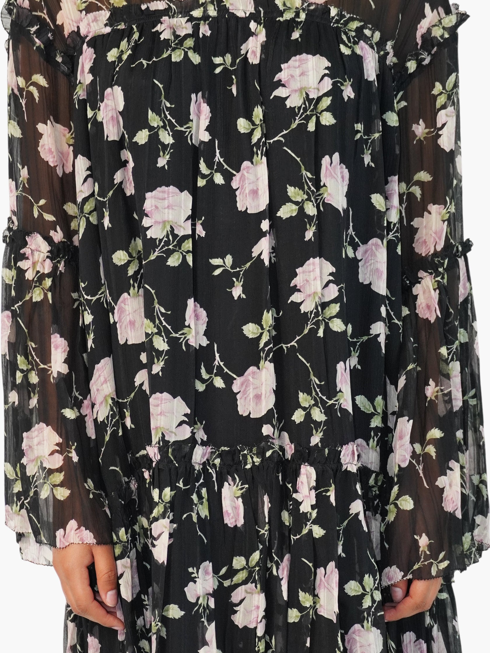 Silk Dahlia Dress