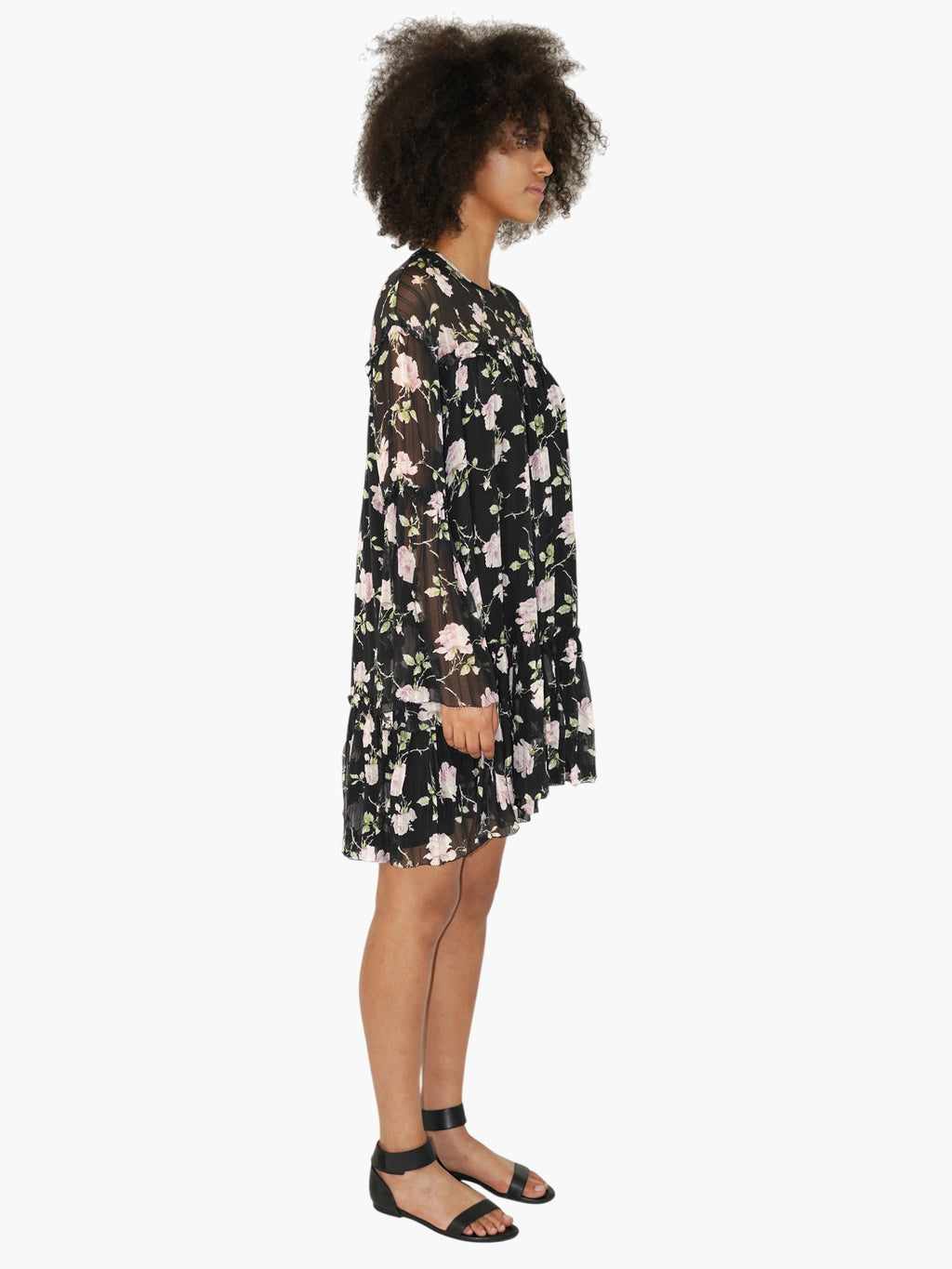 Silk Dahlia Dress