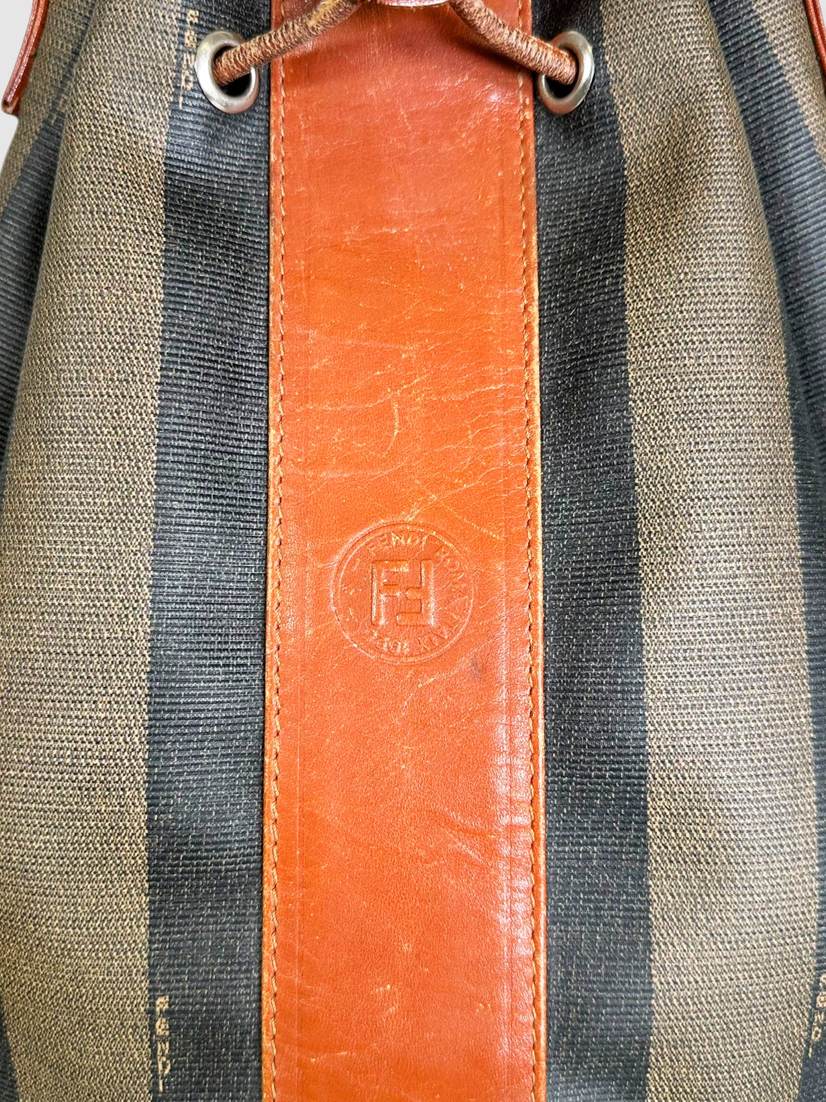 Pequin Stripe Bucket Bag