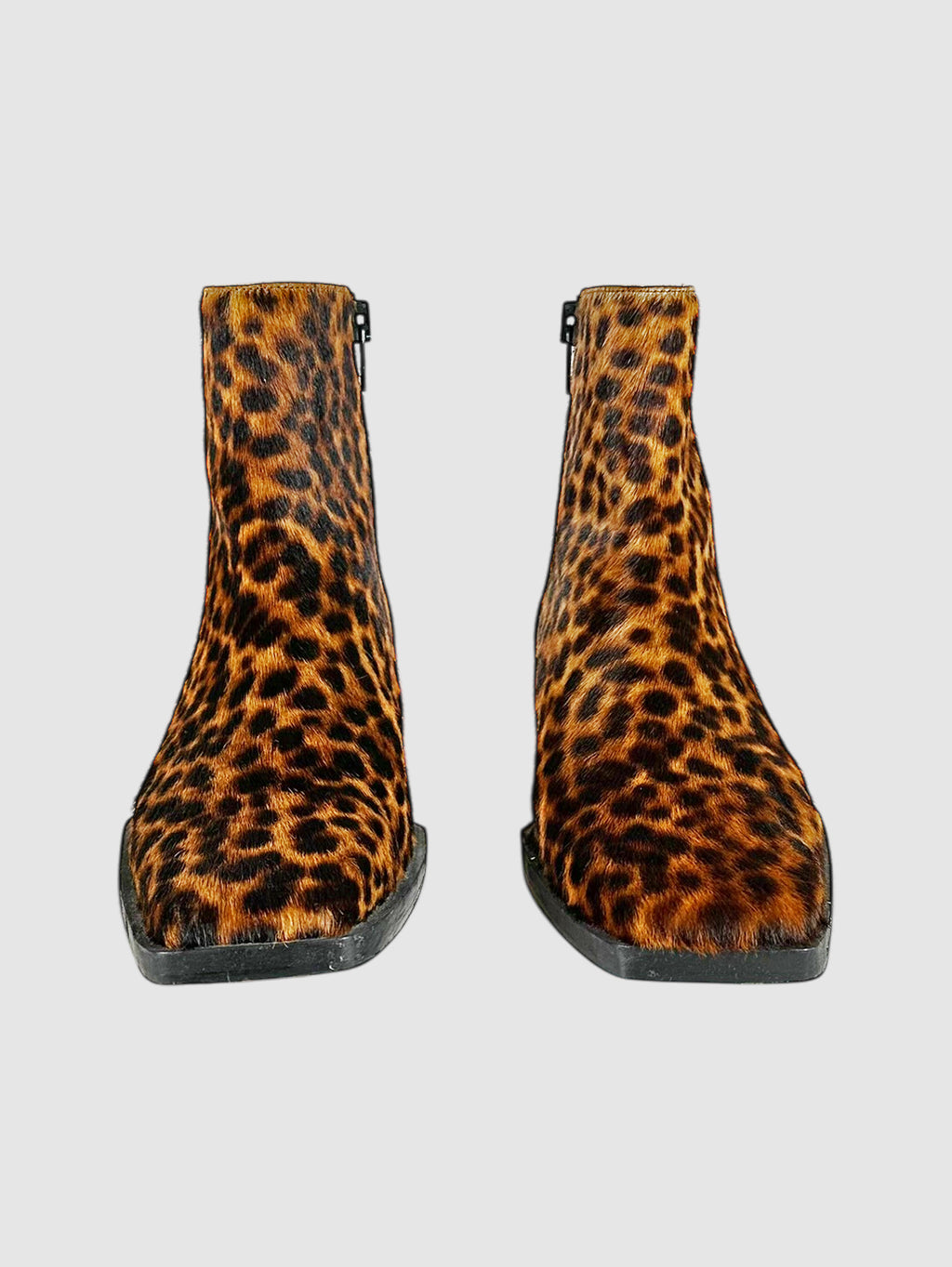 Le Maddox Cheetah Print Boots - Size 38
