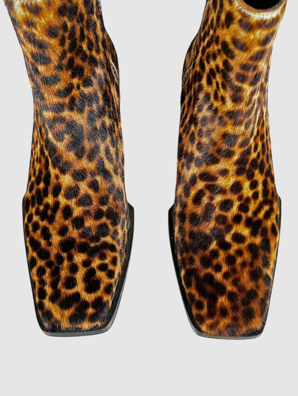 Le Maddox Cheetah Print Boots - Size 38