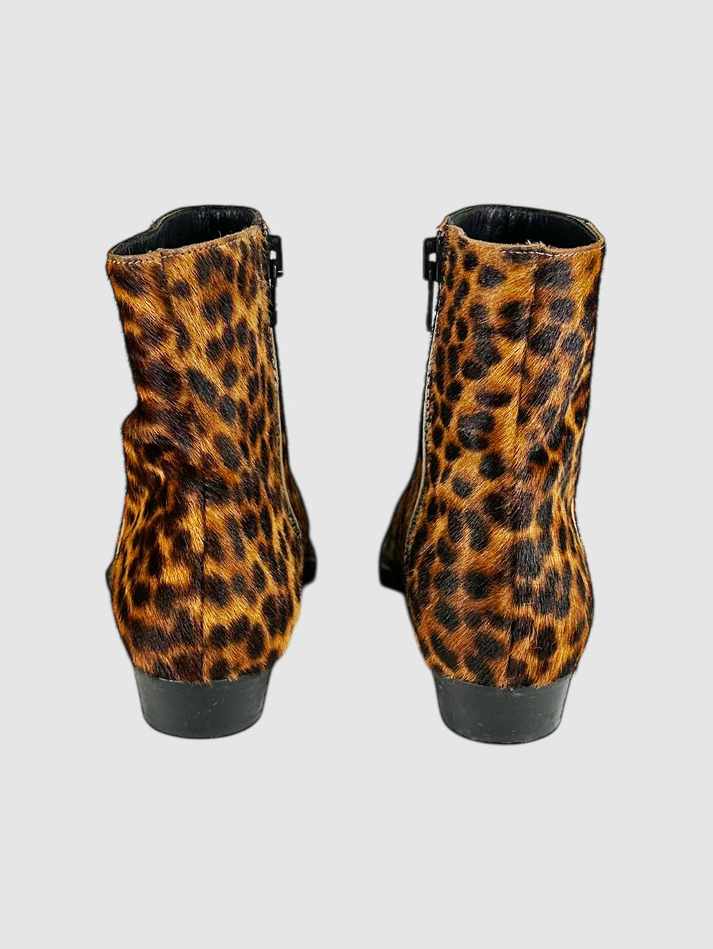 Le Maddox Cheetah Print Boots - Size 38