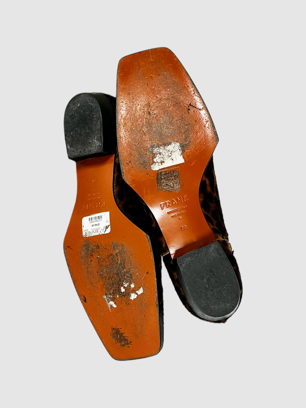 Le Maddox Cheetah Print Boots - Size 38