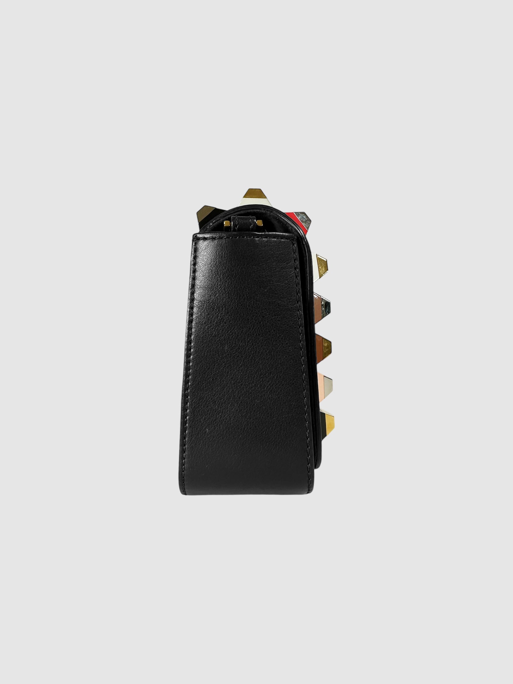 Rainbow Studded 3 Baguette Bag