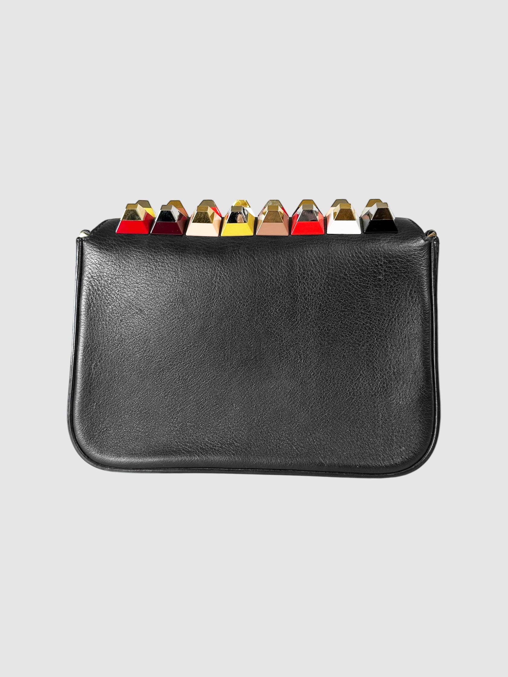 Rainbow Studded 3 Baguette Bag