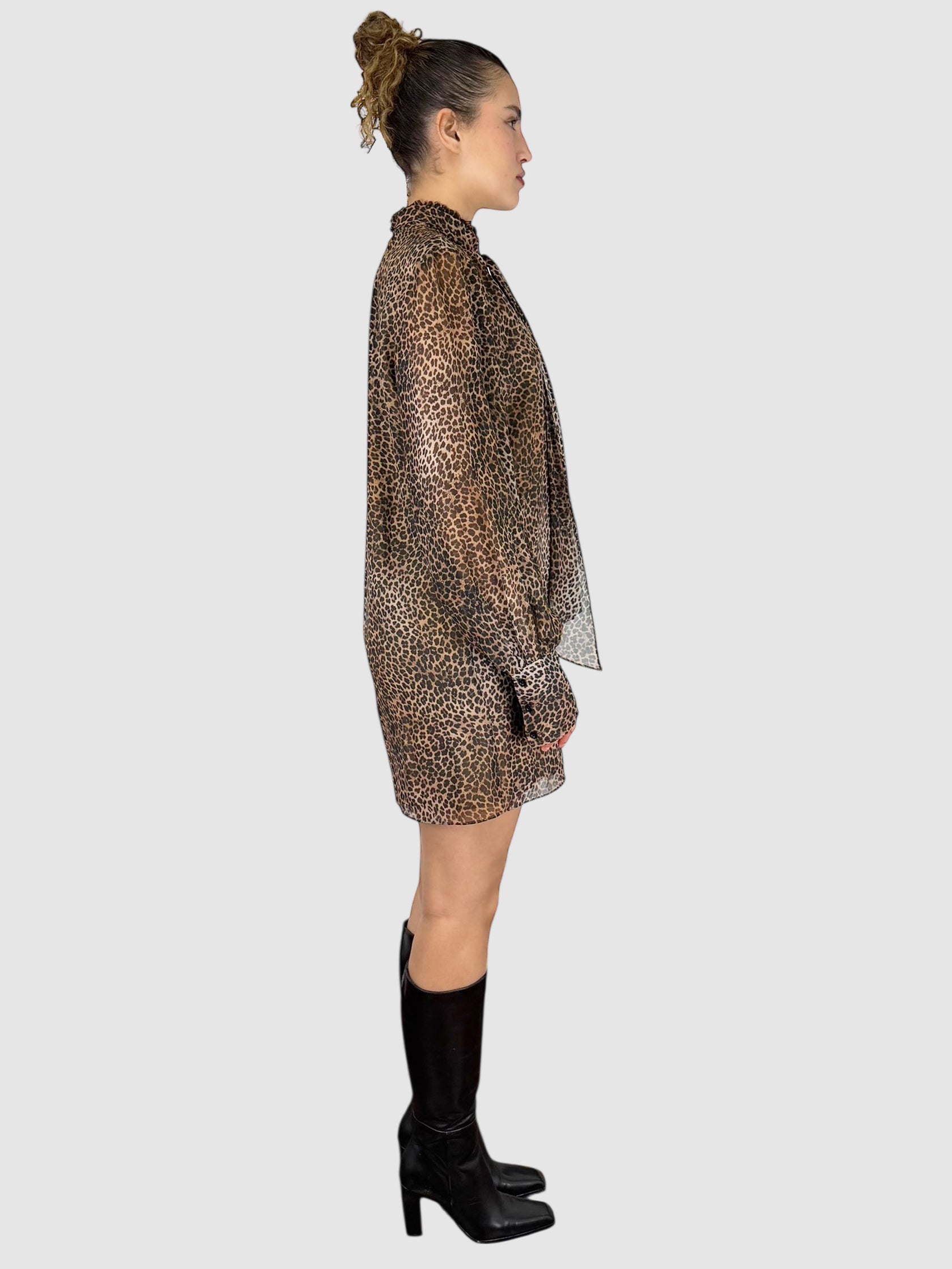 Silk Cheetah Dress