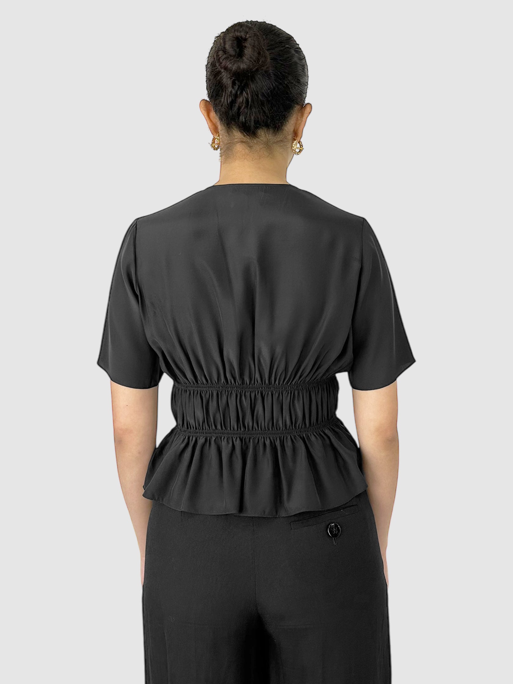 Silk Ruched Top
