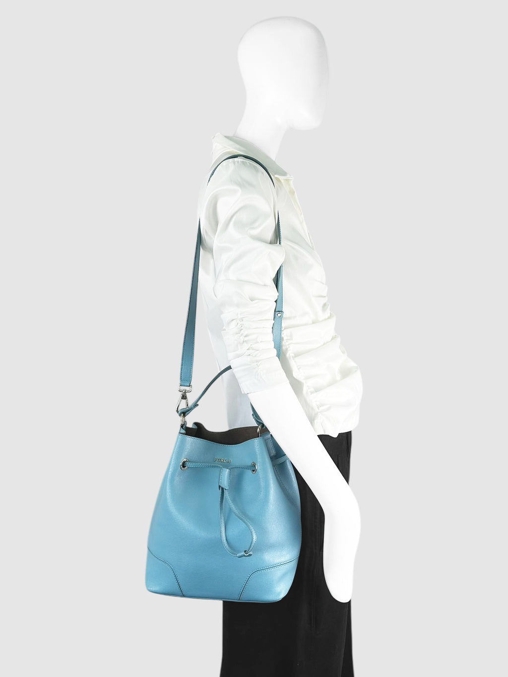 Stacy Drawstring Bucket Bag