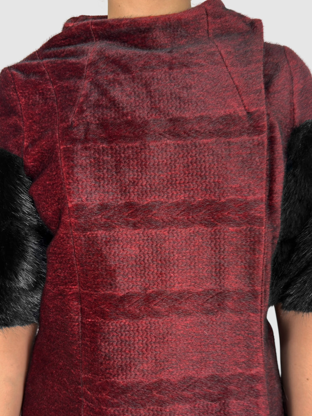 Faux Fur Cropped Coat