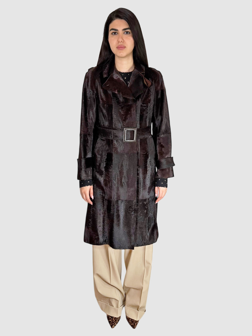 Belted Fur Coat