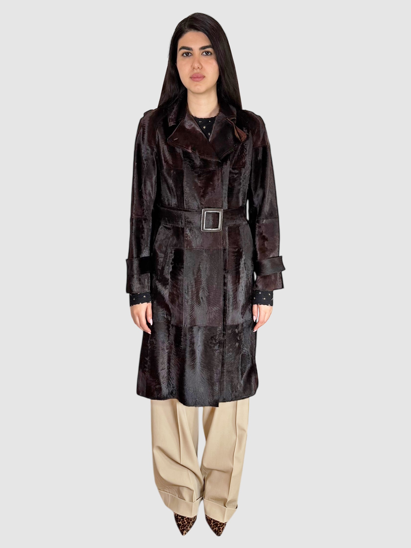 Belted Fur Coat