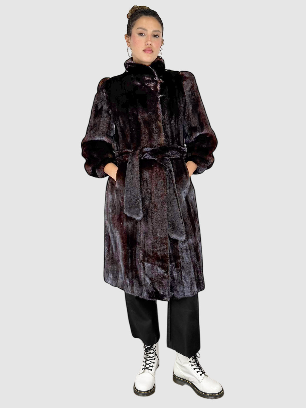 Belted Mink Coat