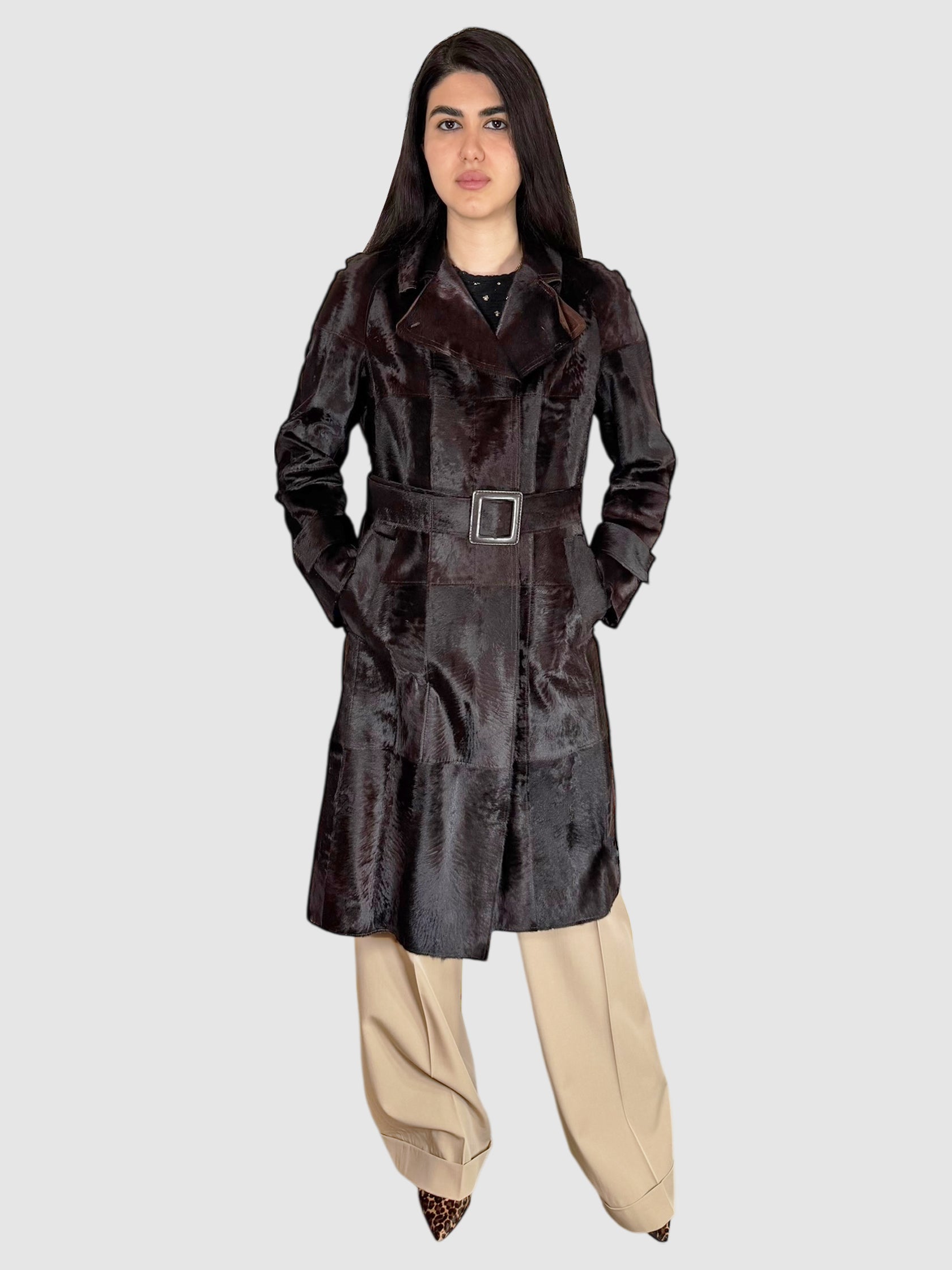Belted Fur Coat