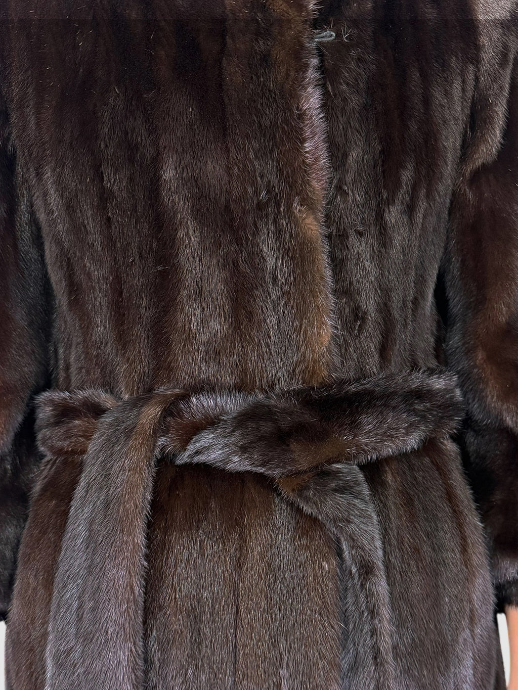 Belted Mink Coat