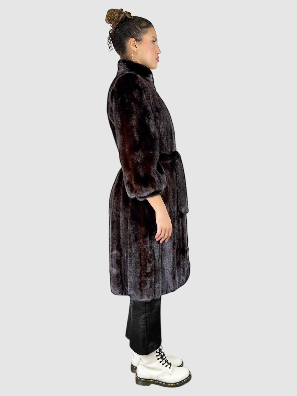 Belted Mink Coat