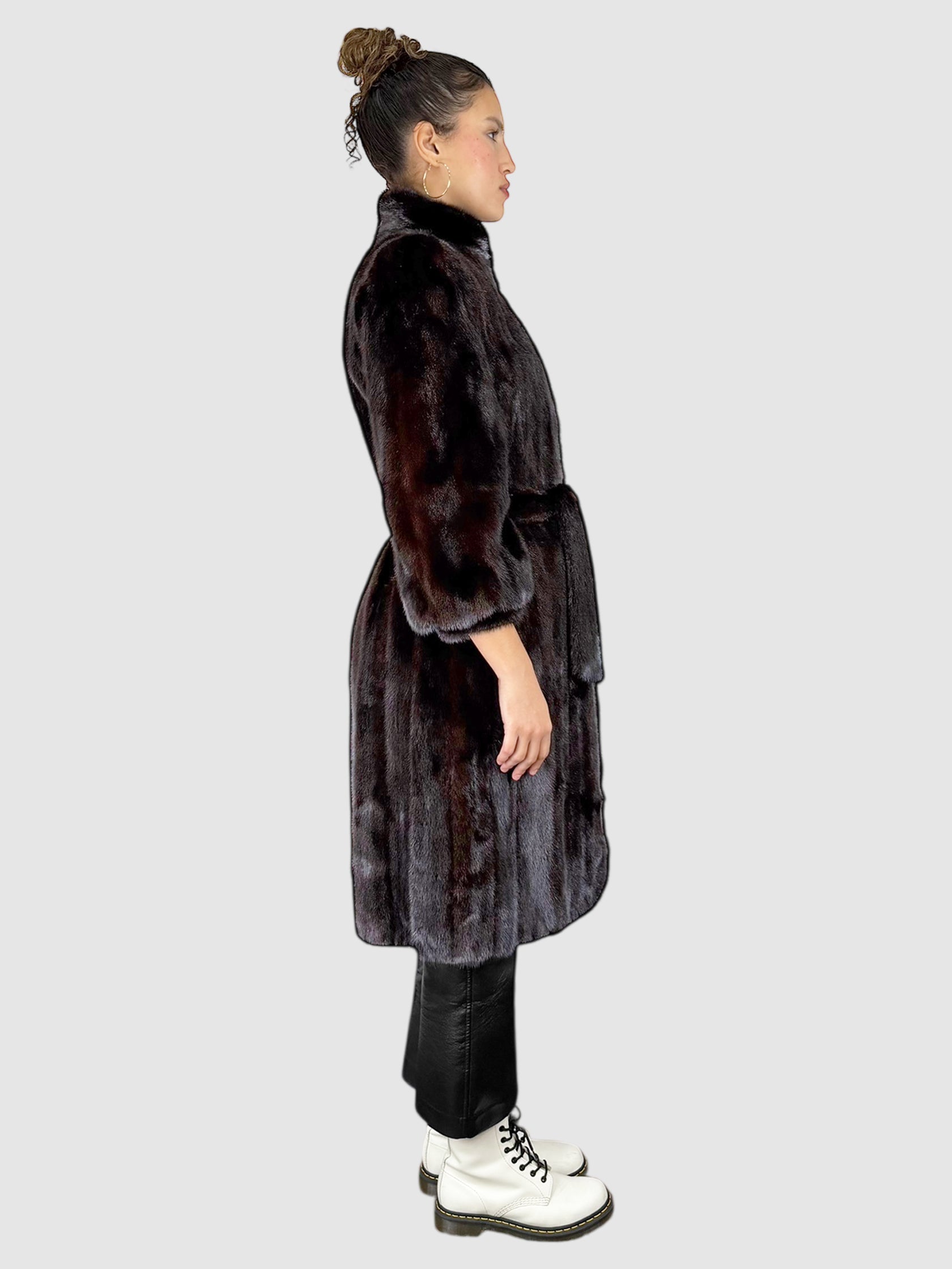 Belted Mink Coat