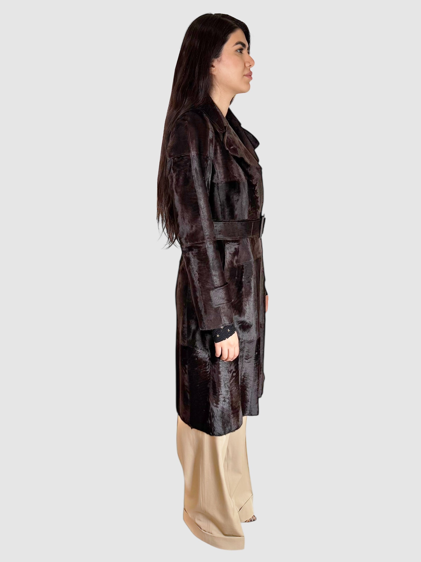 Belted Fur Coat