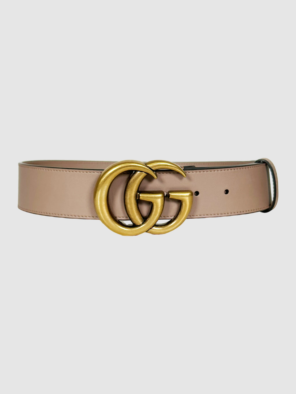 Running GG Logo Leather Belt