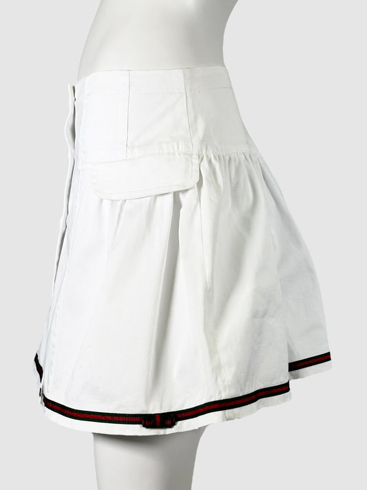 Gucci White Cotton Skirt - Size S