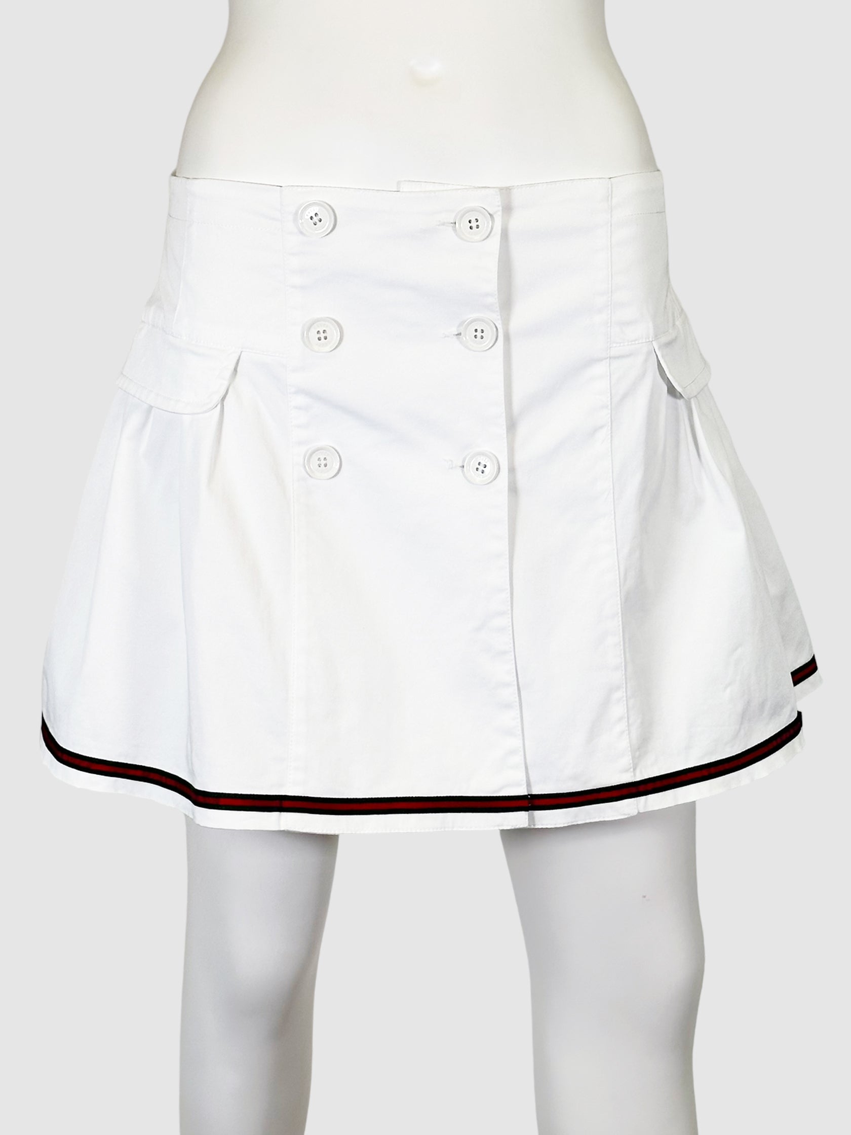 Gucci White Cotton Skirt - Size S